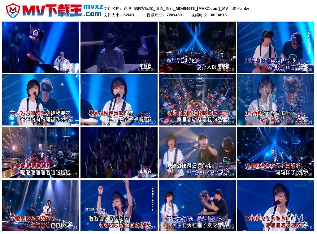许飞-猫的发际线_国语_流行_MD404978